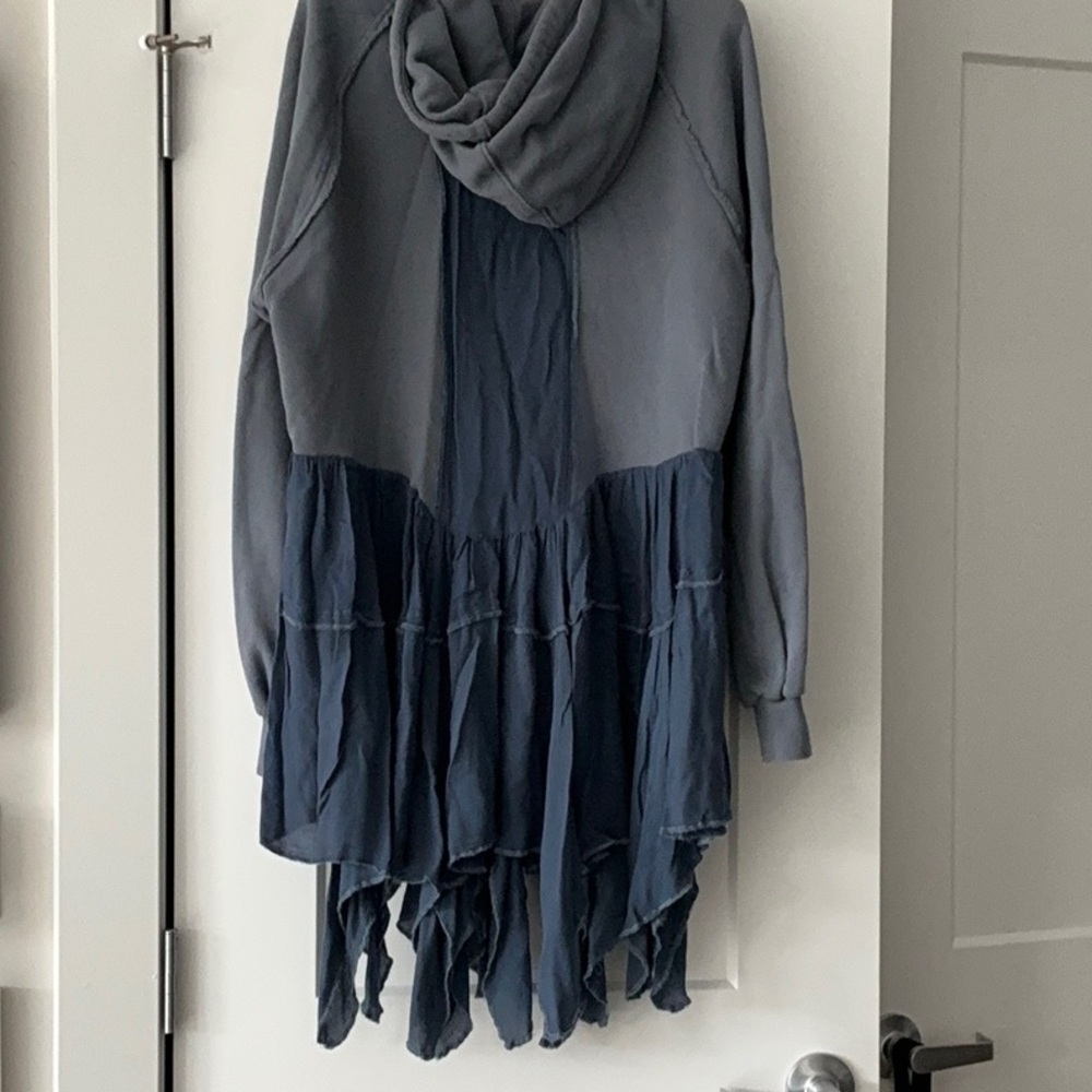 Free People Blue Hooded Cardigan - Picture 11 of 12